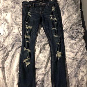 hollister ripped jeans